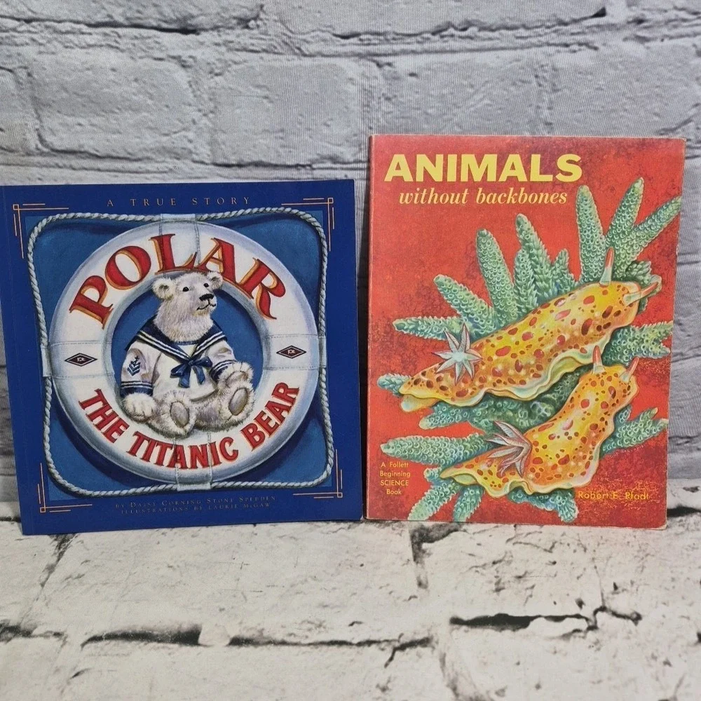 Vintage Educational Childrens Books Lot Of 17 Animals History‎ The Planet